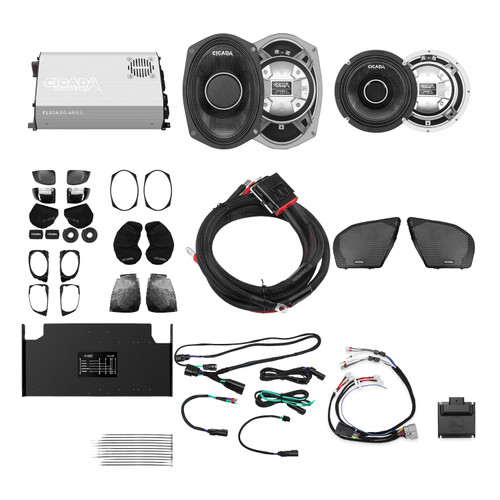 Cicada Audio Front, Rear & Lid Cut Kit - Level 5 PRO – H-D Road Glide Bagger Kit 2024+