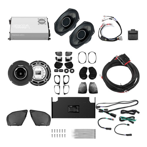 Cicada Audio Front, Rear, & Lid Cut Kit - Level 3 PRO - Road Glide Bagger Kit 2024+ Harley Davidson
