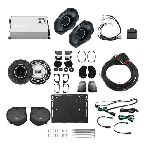 Cicada Audio Front, Rear, & Lid Cut Kit - Level 3 PRO - Street Glide Bagger Kit 2024+ Harley Davidson