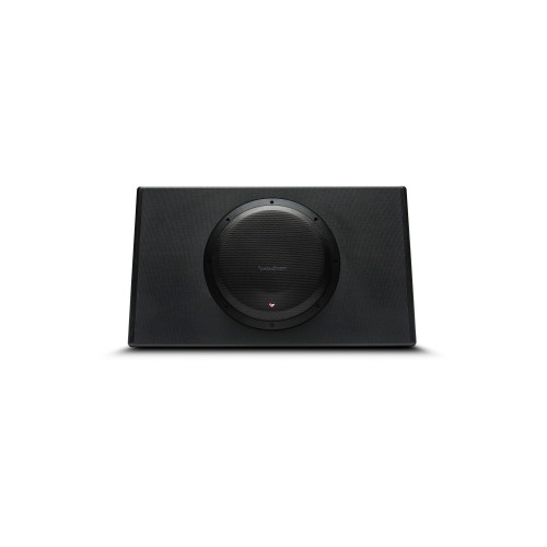Rockford Fosgate P300-12T 12” Truck/Wedge Powered Subwoofer- 300 Watts Rms, H 15” X W 25.8” X D 8.5” - Used, Very Good