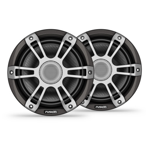 Fusion SG-F773SPG Signature Series 3i 7.7" 280-watt Coaxial Sports Marine Speakers (Pair) - Gray - Used, Good