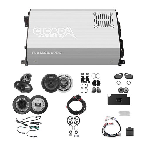Cicada Audio Front, Rear & Lid Cut Kit - Level 4 PRO - Road Glide Bagger Kit 2024+ Harley Davidson