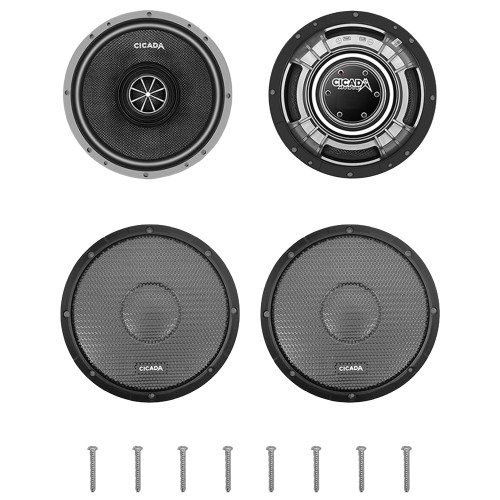 Cicada Audio® CXX8.4 8″ Pro Coaxial Motorcycle Speaker (4Ω Version) - Pair