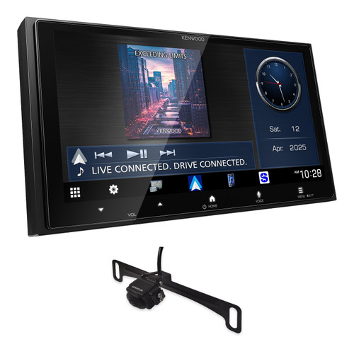 KENWOOD DMX8710S Digital Multimedia Receiver, 6.92" Capacitive Touchscreen, Wireless Apple CarPlay & Android Auto | Plus KENWOOD CMOS-740HDLP High Definiation HD Backup Camera