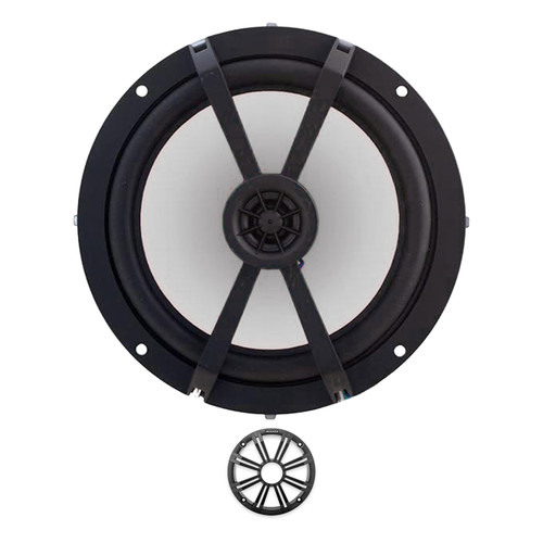 Kicker Single 8in LED Speaker Charcoal Grille DIY Boom Box Kit