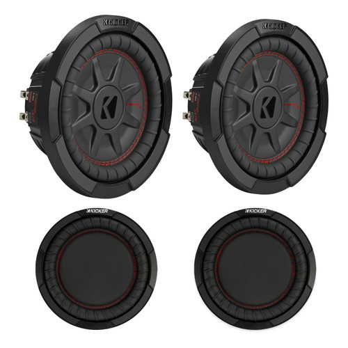 Kicker 48CWRT84 CompRT (2) 8in Sub 47KBRW8 Passive Radiator Bundle
