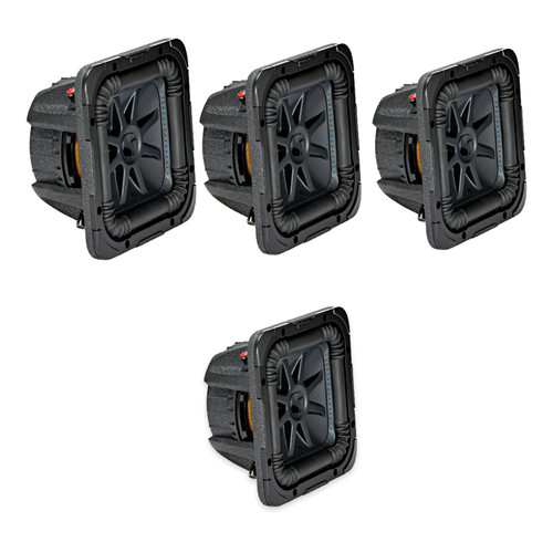 Kicker 44L7S82 L7S 8in Dual 2 Ohm Subs 4 Pack 1800W RMS