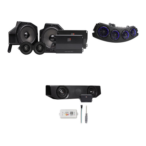 MB Quart 2024+ Gladiator JT Stage 4 Audio Bundle w/ Dual Sub & RGB Soundbar
