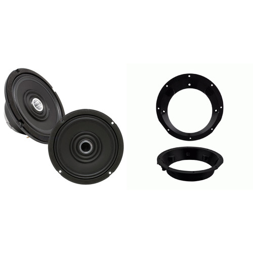 Arc Audio MOTO-602-HD 5.25 to 6.5 Speaker Adapter Kit for 98-13 Harley HD