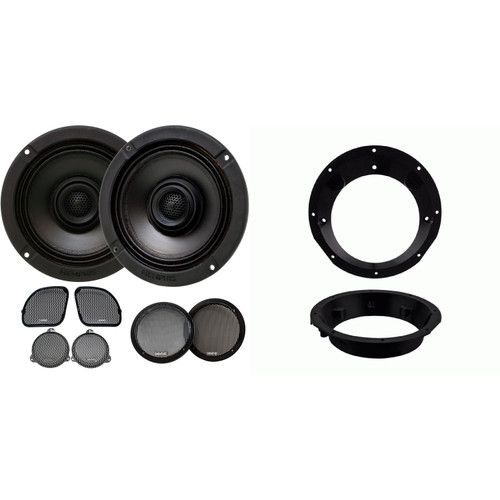 Memphis Audio MXA62HD 5.25 to 6.5 Speaker Adapter Kit for 98-13 Harley HD