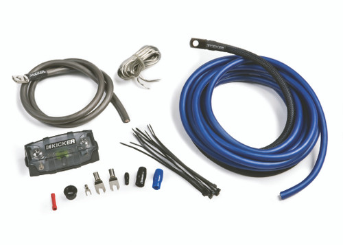 Kicker 46PK4 PK4 4-AWG Amplifier Power Kit - Power, Ground, Remote Wire and Fuse Block. - Used, Open Box