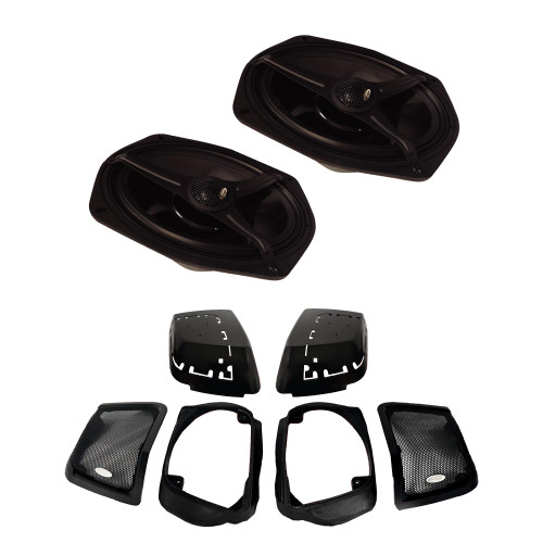 ARC Audio HD-CUTKIT-14-23-COMBO 6x9 Speaker Cut in Kit for 2014-2023 Rushmore model HD baggers with MOTO-CX69 6x9 Speakers