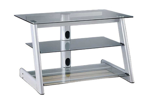 Bell'O AVS-422T - 3-Shelf TV Stand for TVs up to 42" - Titanium Metallic
