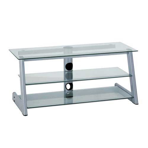 Bell'O AVS-522T - 3-Shelf TV Stand for TVs up to 52" - Titanium Metallic