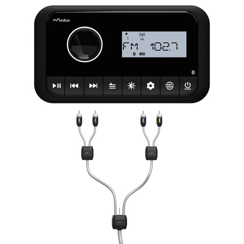 Modus MX12 2-Zone Marine Receiver Bluetooth 4-Channel RCA