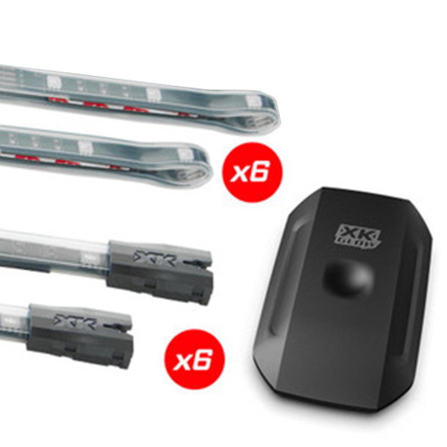 XKGLOW XK-BOAT-ADV XKCHROME Marine LED Kit, 6x36" + 6x10" Strips