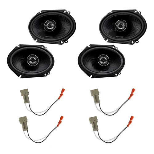 Kenwood 6x8 Ford F-250/F-350/F-450/F-550 1999-2004 4-Pack w/OEM Harness