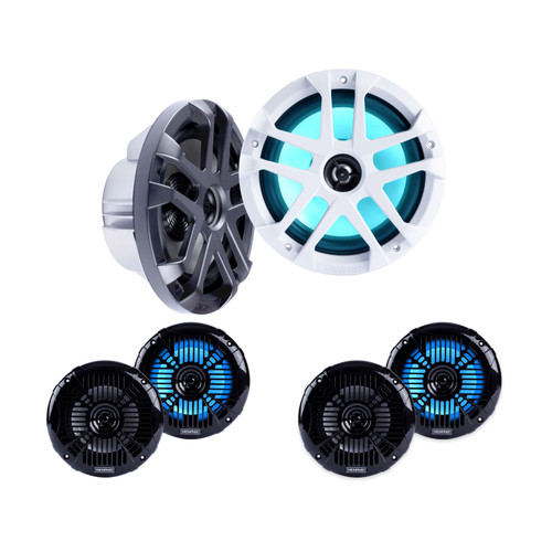Memphis MXA80L & (2 Pair ) MXA602SLB Marine Speaker Upgrade Bundle