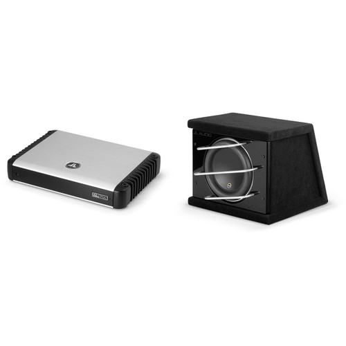 JL Audio CLS110RG-W7AE Single 10W7AE ProWedge, Sealed, & HD750/1 Mono Amp Bundle