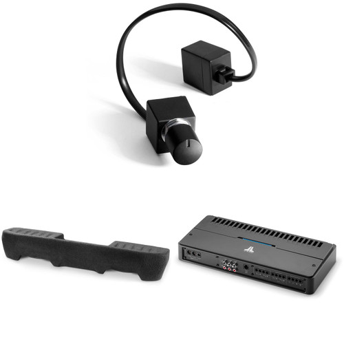 JL Audio Jeep Gladiator Stealthbox and RD Amp Bundle, 2020-Up Jeep Gladiator (JT) subwoofer & 5 channel audio upgrade ( Includes Bass Knob )