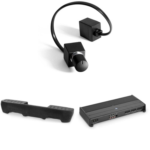 JL Audio Jeep Gladiator Stealthbox and XDM Amp Bundle, 2020-Up Jeep Gladiator (JT) subwoofer & 5 channel 1000 watt audio upgrade ( Includes Bass Knob )