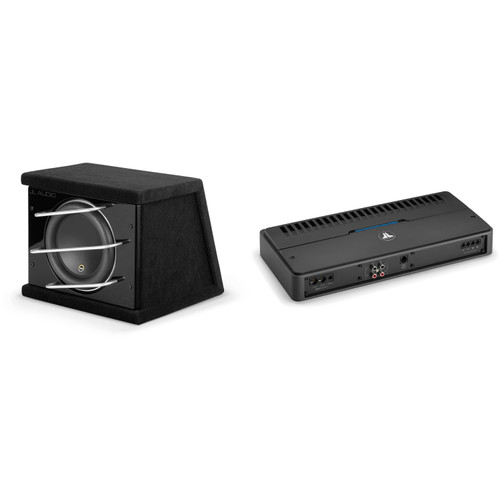JL Audio CLS110RG-W7AE Single 10W7AE ProWedge, Sealed, & RD1000/1 Mono Amp Bundle