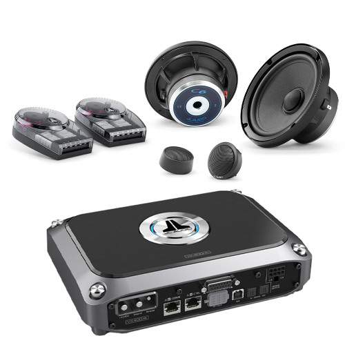 JL Audio C6-650 6.5 Component Set with VX400/4i DSP amplifier bundle
