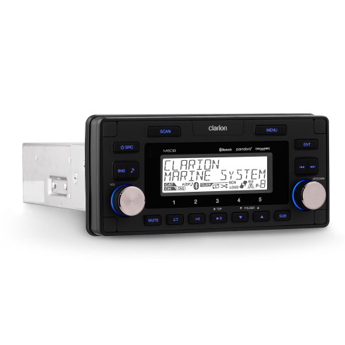 Clarion M608 - Marine Bluetooth Watertight 4-Zone Digital Media Reciever - Open Box
