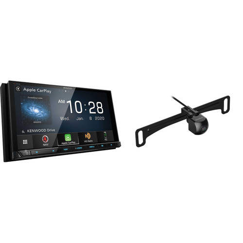 Kenwood Excelon DNX997XR 6.8" Capacitive Touch Panel Navigation DVD with a CMOS-240U Universal Backup Camera