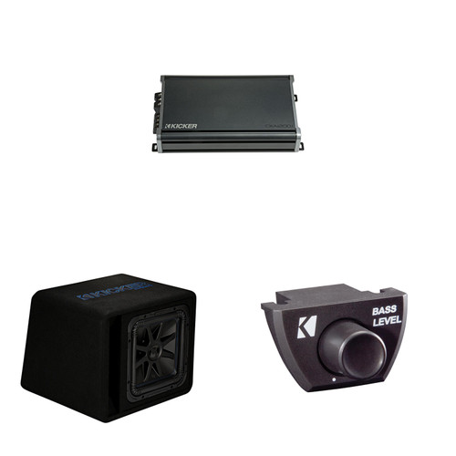 Kicker 44VL7S122 L7S 12" Subwoofer Vented Enclosure with CXA1200.1 Amp & Bass Knob Bundle