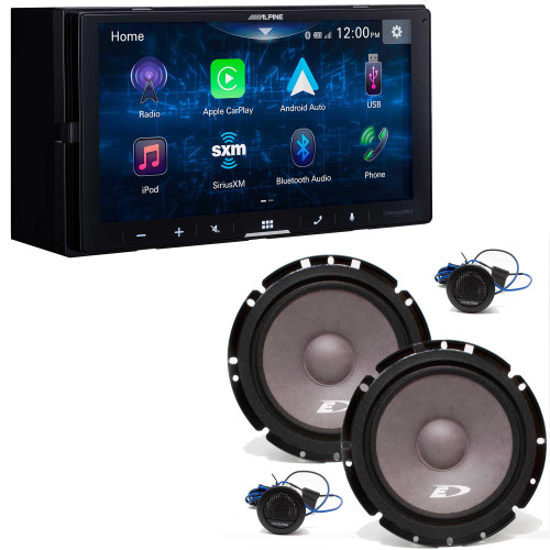 Alpine iLX-W670 Digital Multimedia Receiver w/ Alpine SXE-1751S 6.5" Component Set