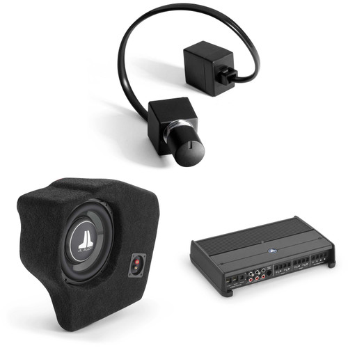 JL Audio Chevy / GMC Suv Stealthbox and XDM Amp bundle 2021-Up Chevrolet / GMC Full-Size SUVs , 10" Subwoofer & 5 channel 700 watt audio upgrade ( Includes Bass Knob )