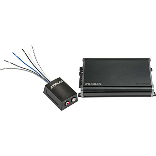 KICKER CX1200.1 Mono Amplifier & KISLOC2 Line Output Converter Bundle