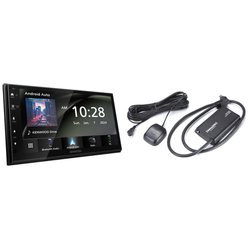 Kenwood DMX50S 6.8" Digital Media Rec with Wireless CarPlay and Sirius XM SXV300v1 Connect Vehicle Tuner Kit