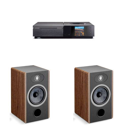 Focal Bundle: Naim Uniti Star All-in-One Network Streamer, DAC & Amplifier + a Pair of Vestia No1 2-Way Bookshelf Speakers, Dark Wood