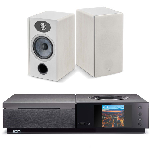 Focal Vestia No1 Light Wood Bookshelf Speakers (Pair) + Naim Uniti Star Network Streamer & Amplifier Bundle