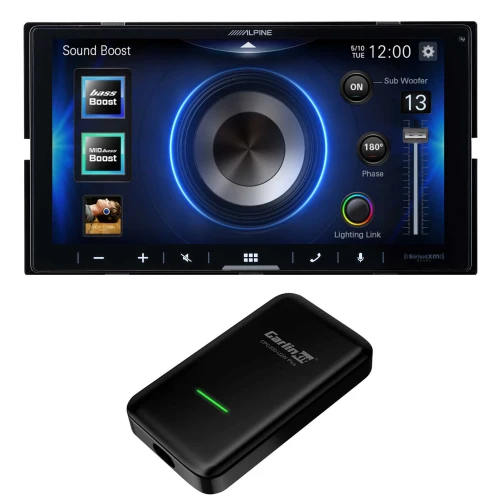 Alpine ILX-W670 Digital Media Receiver with CARLINKIT CPC200-U2W-Plus Wireless CarPlay adapter