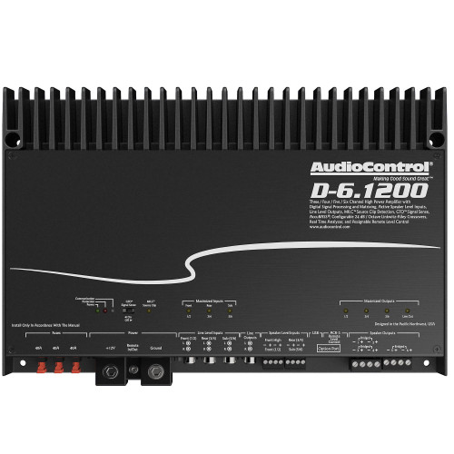 AudioControl D-6.1200 6-Channel Car Amplifier with Digital Signal Processing - Used, Open Box