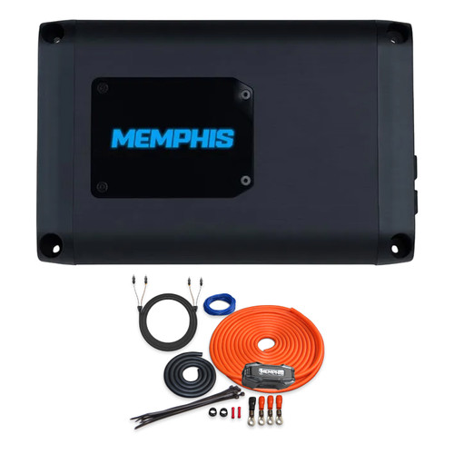 Memphis PRX1000.1V2 Mono Amp & 4GA Complete Install Kit