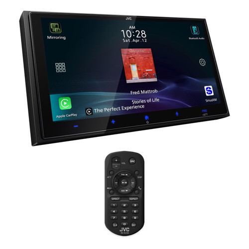 JVC KW-M795BW Wireless CarPlay Stereo + RM-RK259 Remote