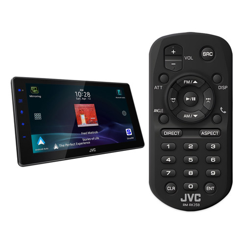 JVC KW-Z900W 9in Wireless CarPlay Stereo + RM-RK259 Remote