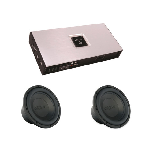 ARC Audio X2 1100.1 Amp + Dual ARC 12in D4 Subwoofer Bass Kit