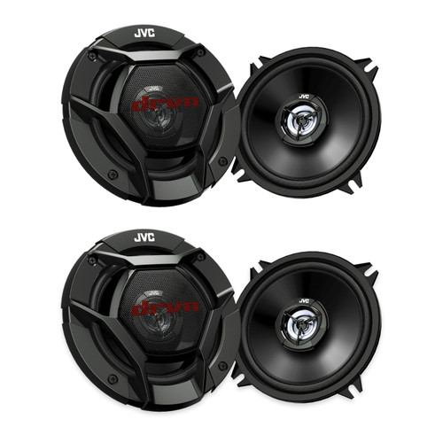 JVC CS-DR521 5.25in 4-Speaker Car Audio Bundle
