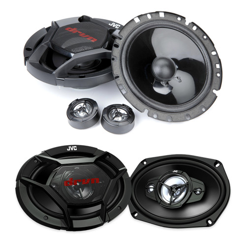 JVC 6.75in Component + 6x9 4-Way Speaker Upgrade Bundle