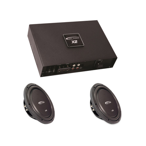 ARC Audio X2 650.1 Amp + Dual A12-D4 Shallow 12in Subs