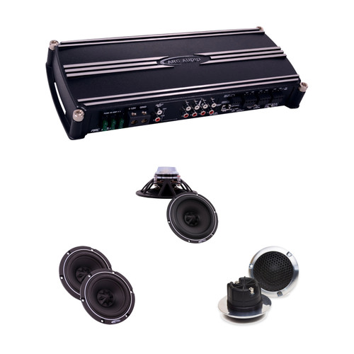 ARC Audio 1000.6 DSP Amp + RS 3-Way Active Speaker System