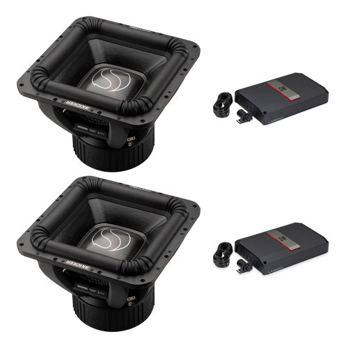 Kicker Dual SoloXS 18" Subs + Dual LX3000.1 6000W Amp System