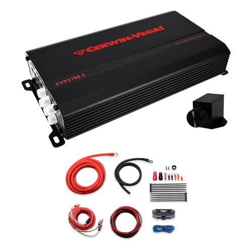 Cerwin Vega CVP2700.5 5-Ch Amp + 4GA OFC Wiring Kit