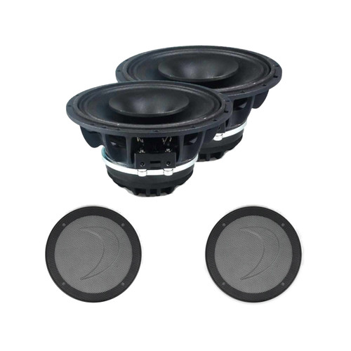 Diamond Audio MP652 6.5" 2-Ohm Speakers + (2) MPG65 Grilles