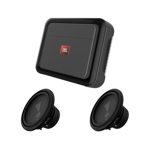JBL Club A600 Amp + Dual Club 102 10in Subwoofer Bass Package
